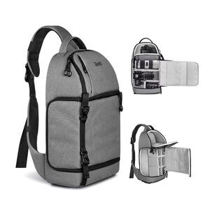 Zecti Sling Electronic Video Camera Bag Gray Strappy (bag only)